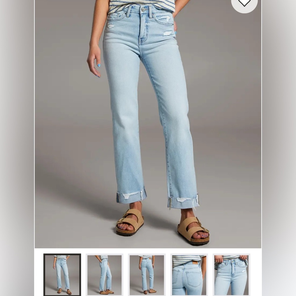 BKE Billie Light Blue Cropped Jeans